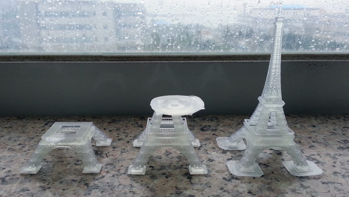 Example of 3d printed trouble models