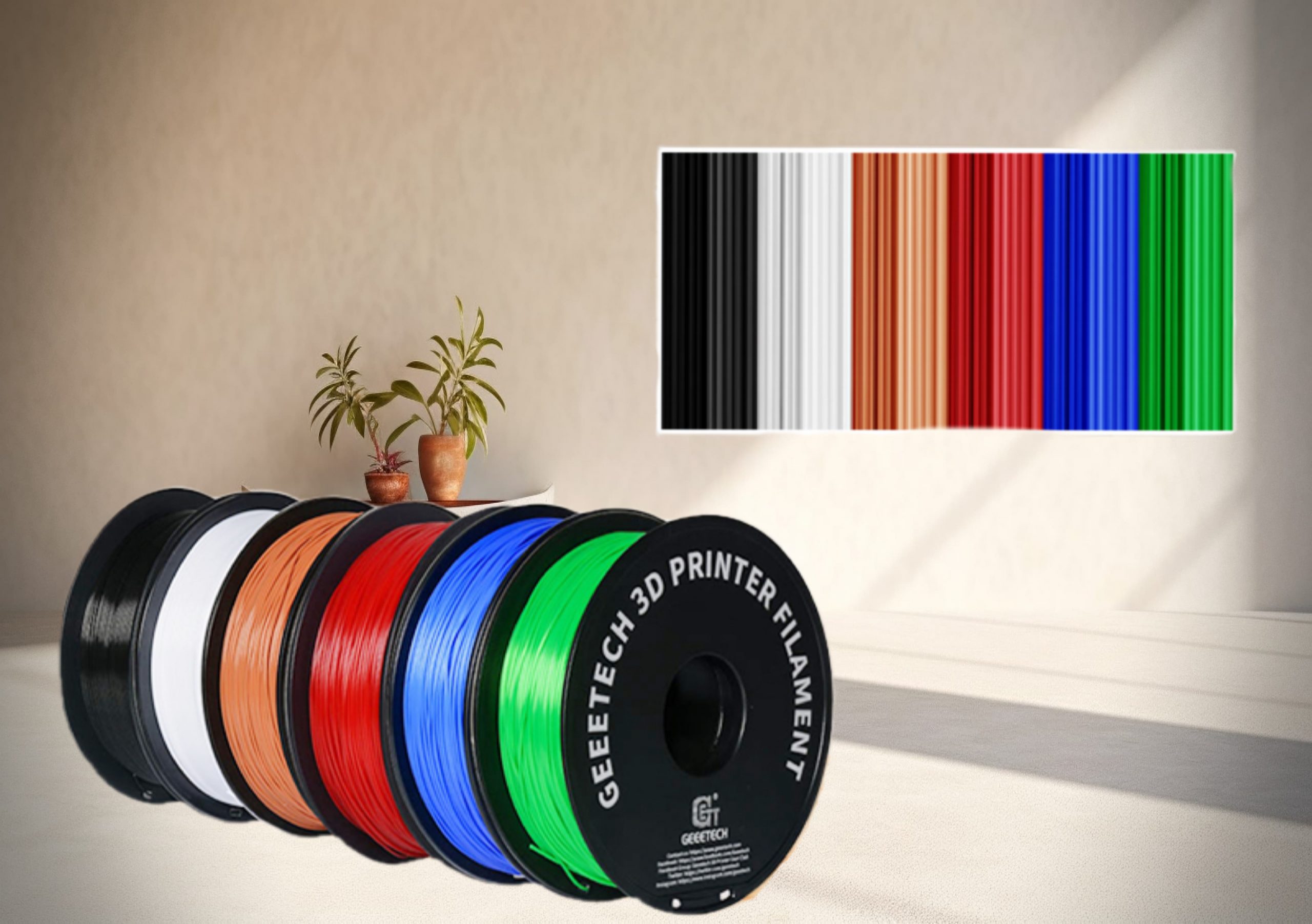 Colored PLA filament