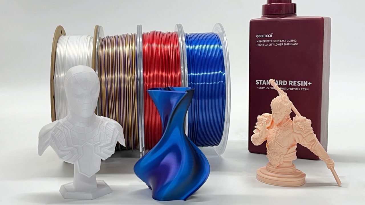 3d druck filament und resin