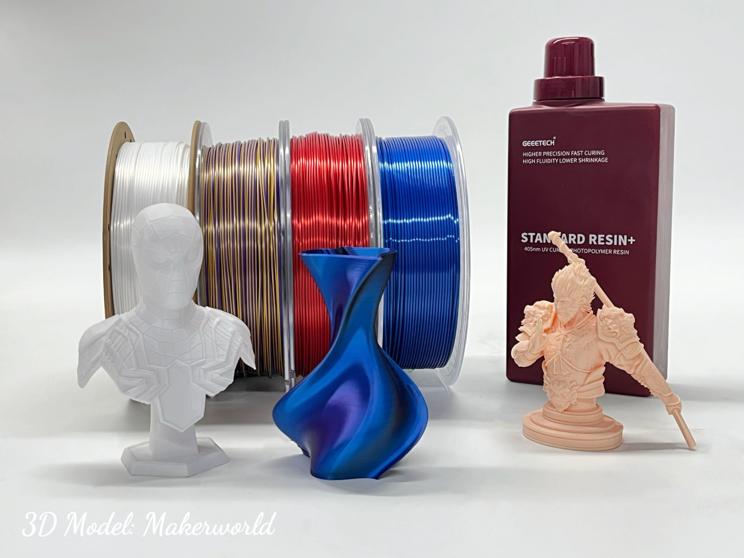 3d druck filament und resin