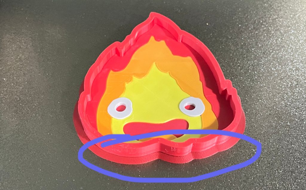 Unnecessary brim with a flat base