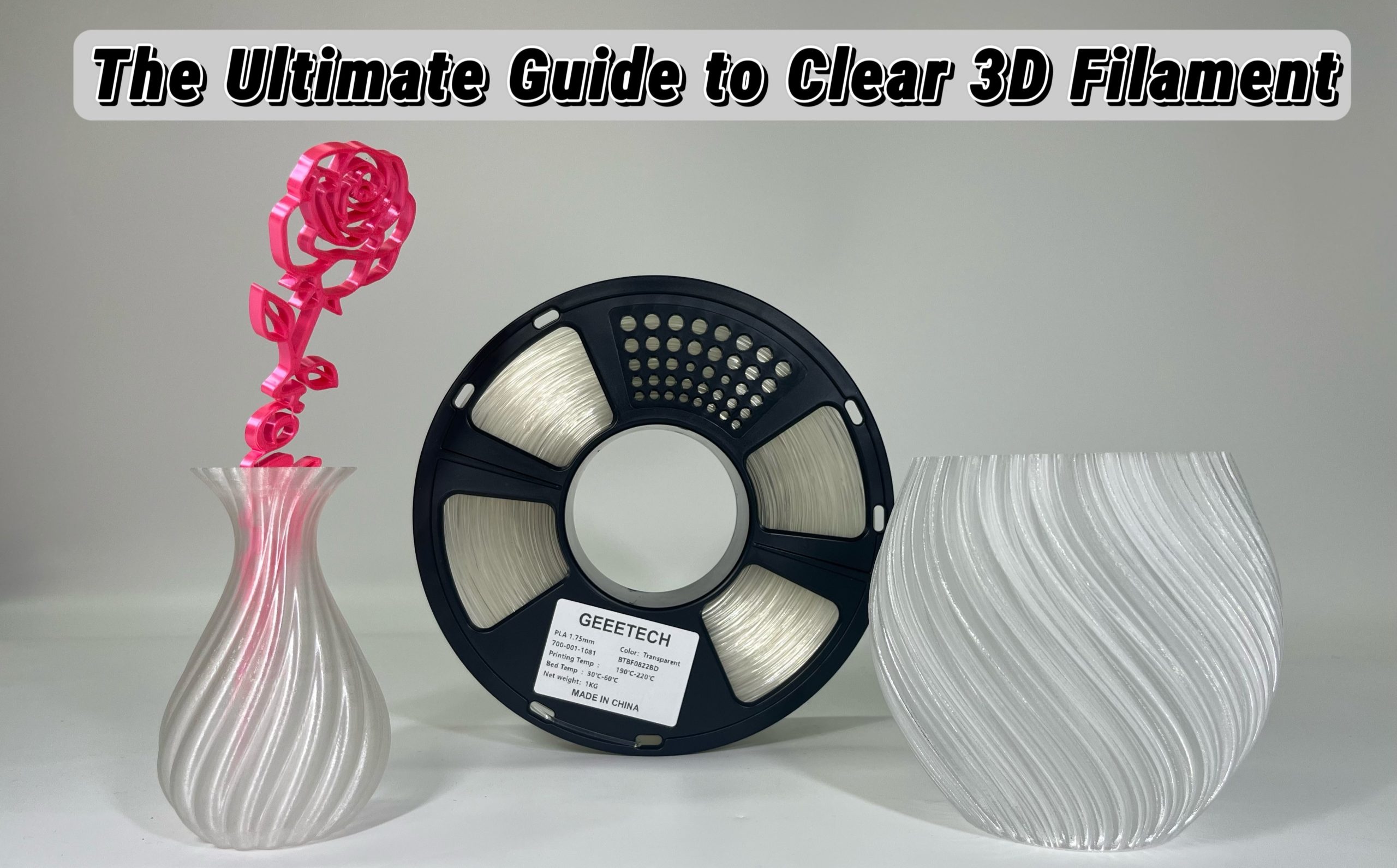 Geeetech Clear 3D printer filament