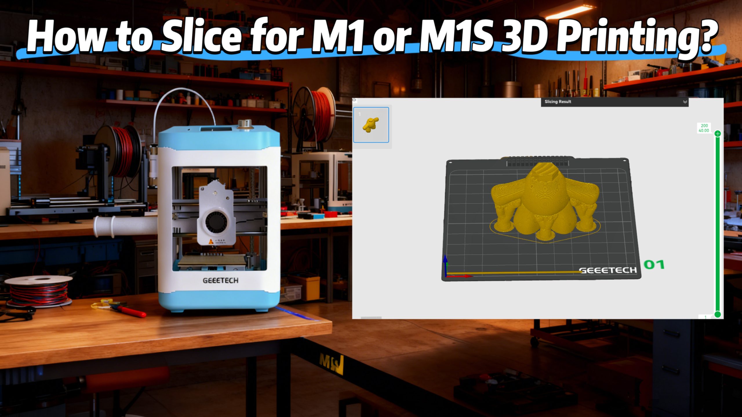 How to Slice for M1 or M1S for 3D printing