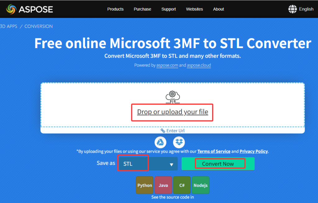 Convert .3MF to .STL online
